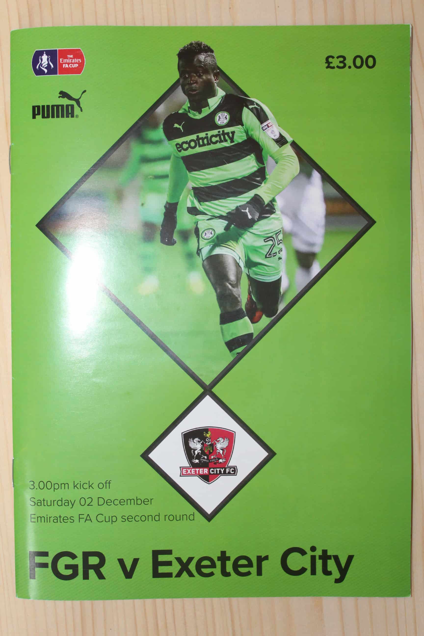 Forest Green Rovers v Exeter City FC